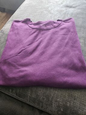 Purple Crewneck Long Sleeve Shirt
